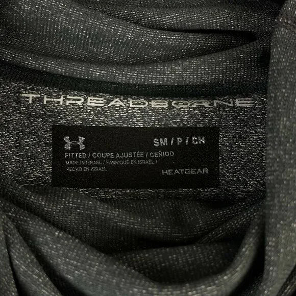 Under Armour Sweatshirt Women's Size S Threadborne HeatGear Hoodie Athletic Gray - Picture 2 of 8